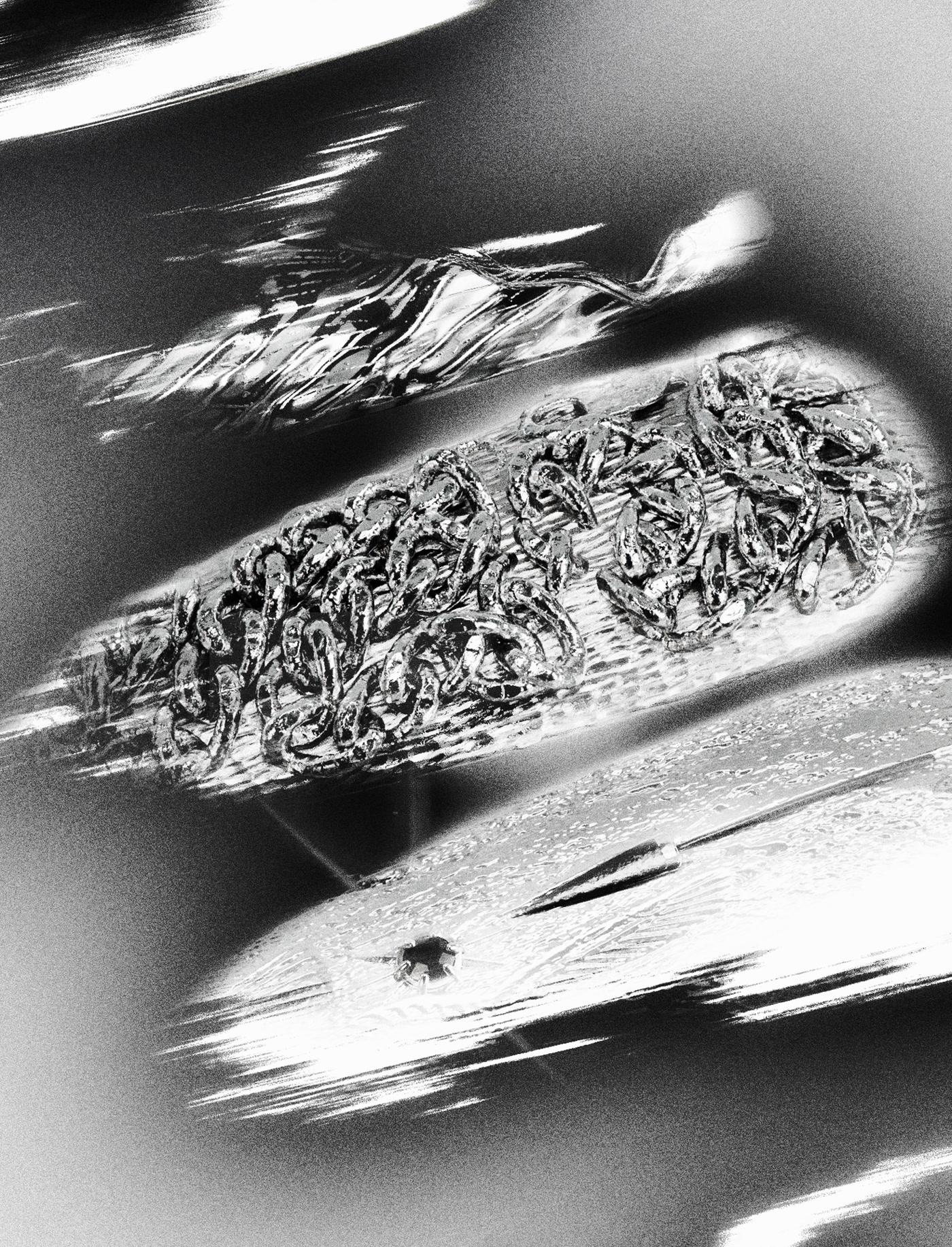 five custom nail jewelry pieces